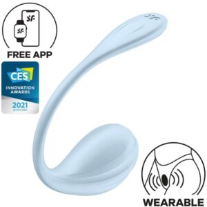 Satisfyer - Estimulador De Ponto G De Pétala Lisa Céu Azul Aplicativo Gratuito