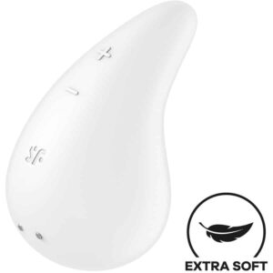 Satisfyer - Vibrador Dew Gota Lay-On Branco