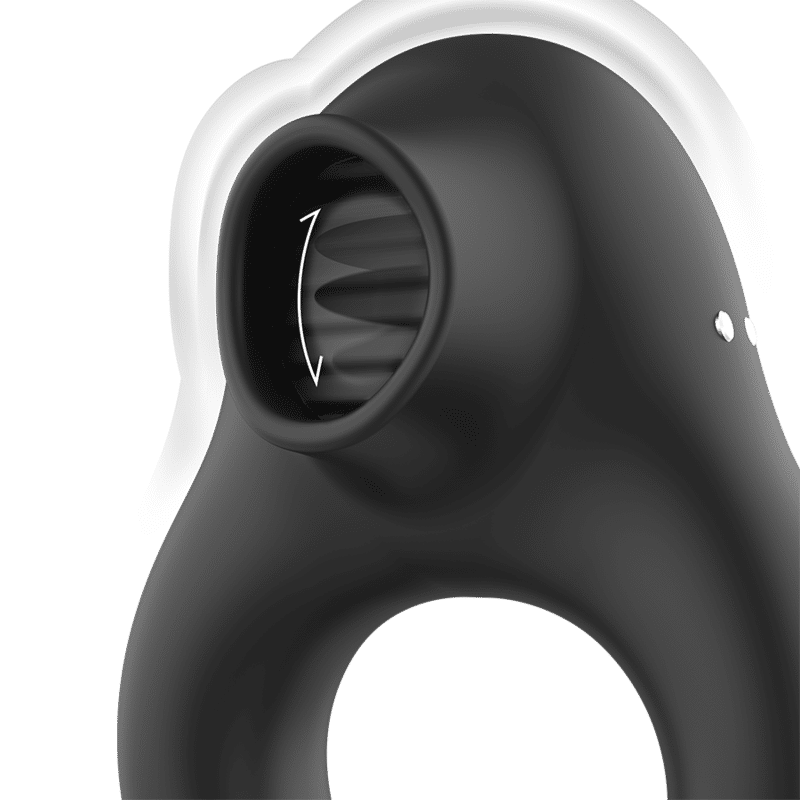 Armony - Anel Vibrador De Silicone 3 Motores Recarregáveis Preto - Ouro - Image 2
