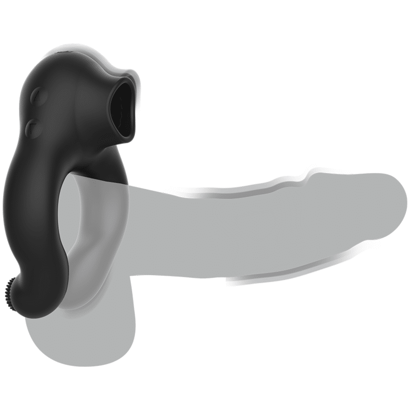 Armony - Anel Vibrador De Silicone 3 Motores Recarregáveis Preto - Ouro - Image 4