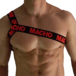 Macho - Arnês Romano Vermelho L/Xl