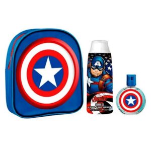 Captain America Eau De Toilette Spray 50ml Set 3 Produtos