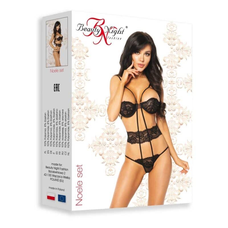 CONJUNTO BODY NOELE PRETO BEAUTY NIGHT FASHION - Image 8