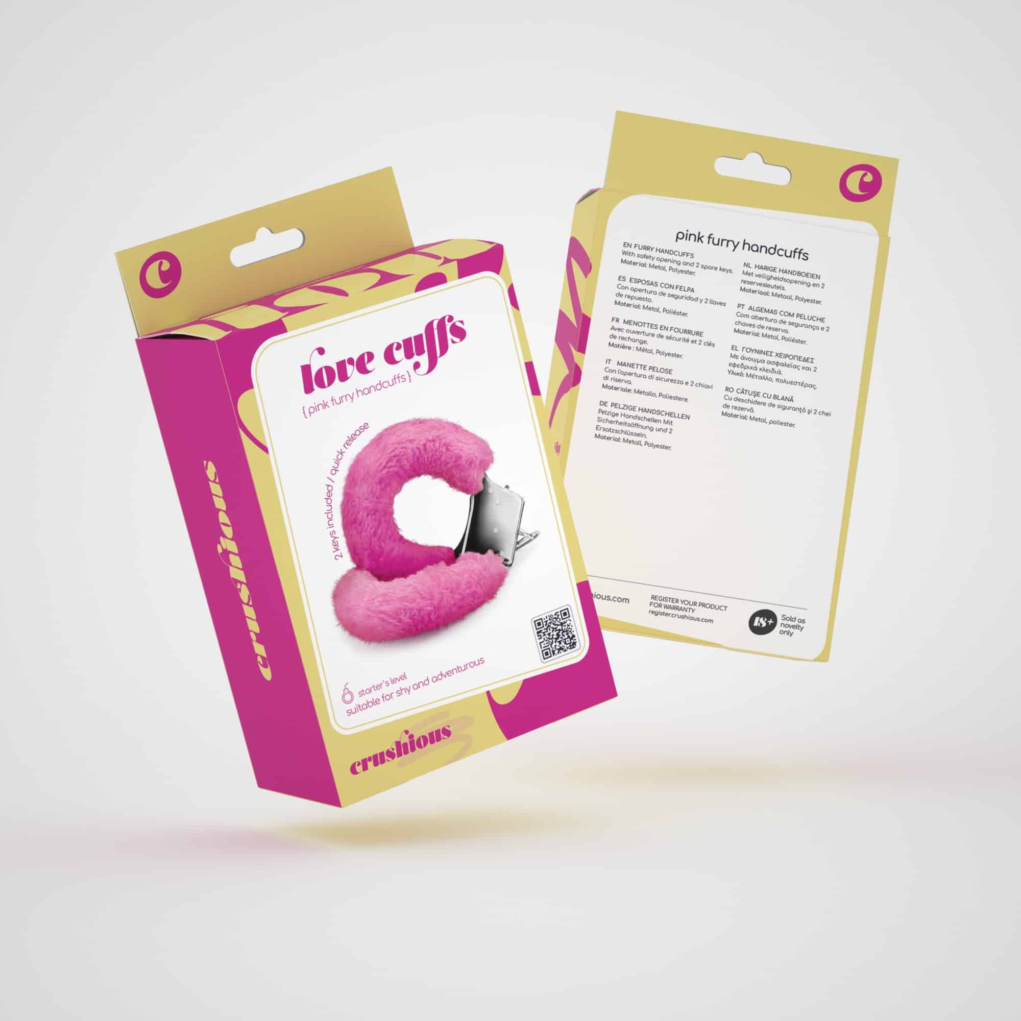 ALGEMAS DE PELUCHE LOVE CUFFS CRUSHIOUS ROSA - Image 6