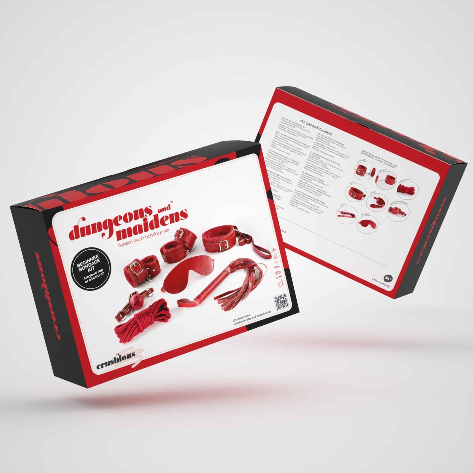 KIT BDSM DUNGEONS & MAIDENS VERMELHO CRUSHIOUS - Image 4