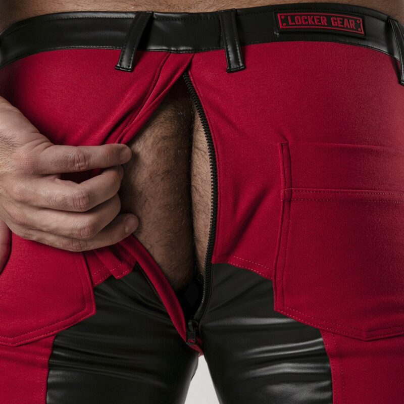 CALÇÃO PERNEIRA 5 POCKET CHAP SHORT VERMELHO LOCKER GEAR - Image 3