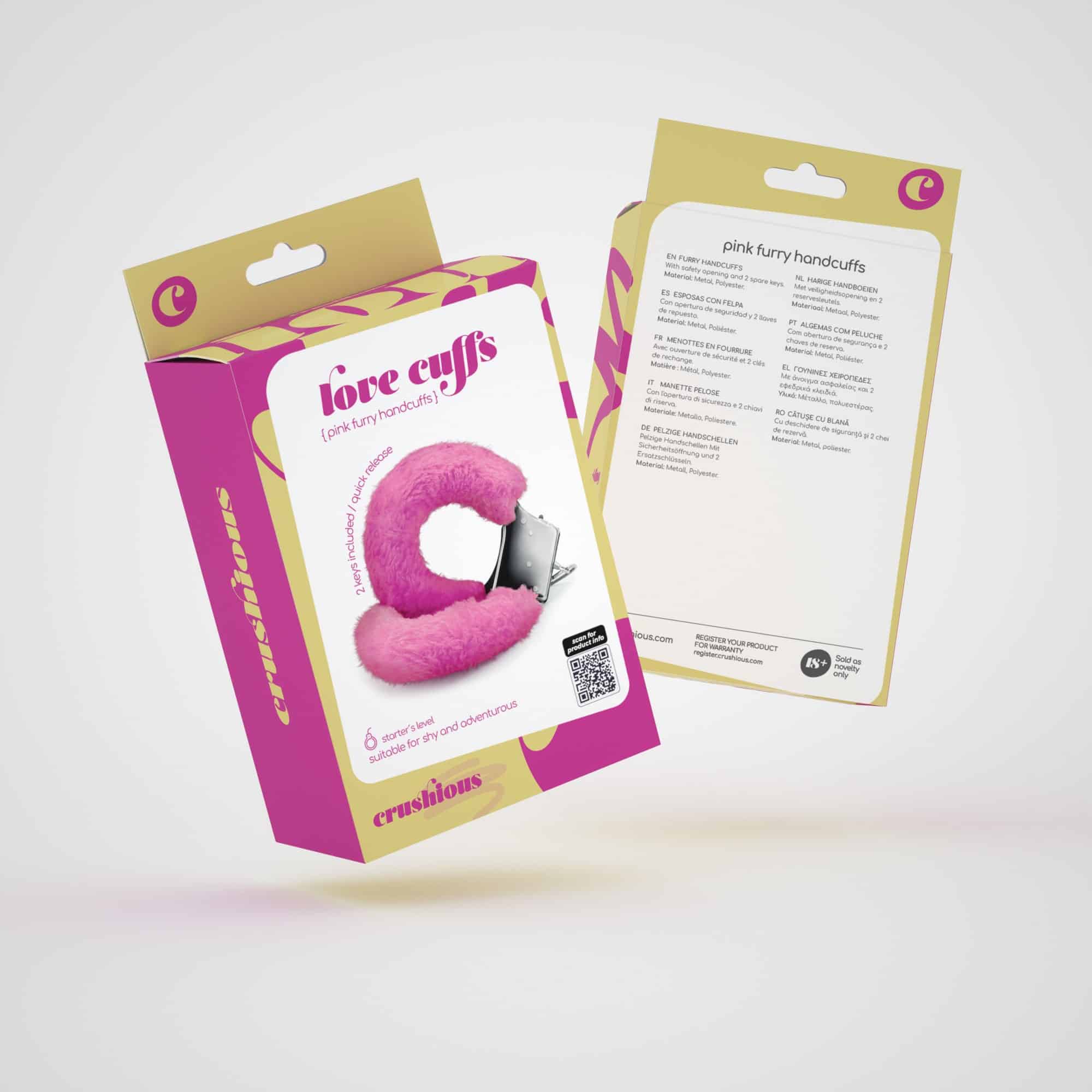 ALGEMAS DE PELUCHE LOVE CUFFS CRUSHIOUS ROSA - Image 7