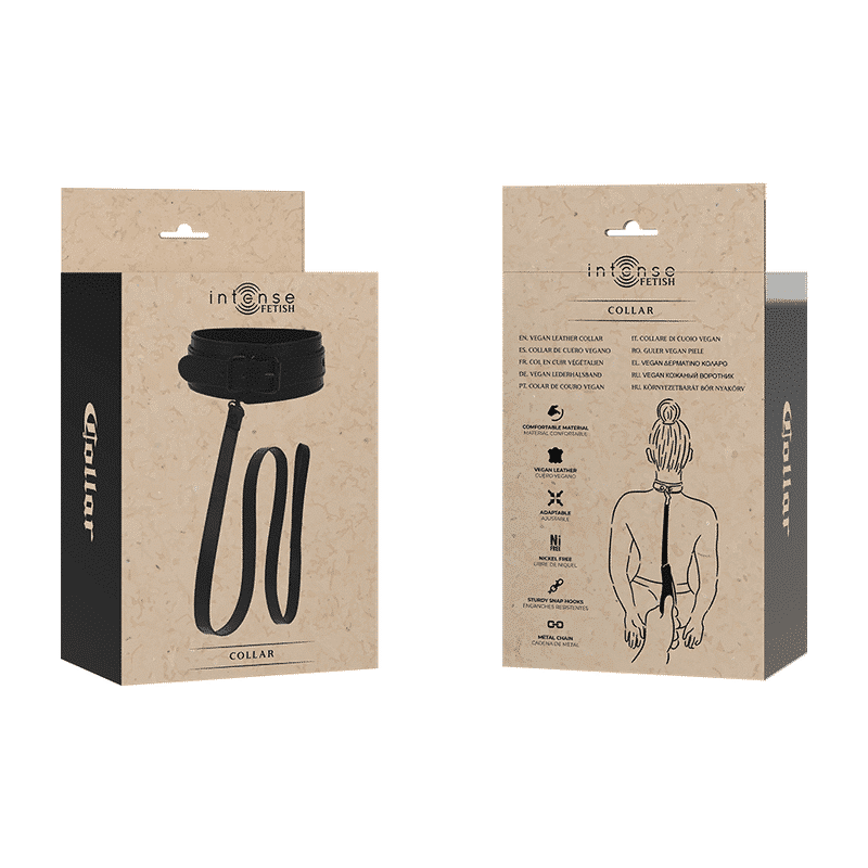 Intense - Fetish Colar De Couro Vegano - Image 7