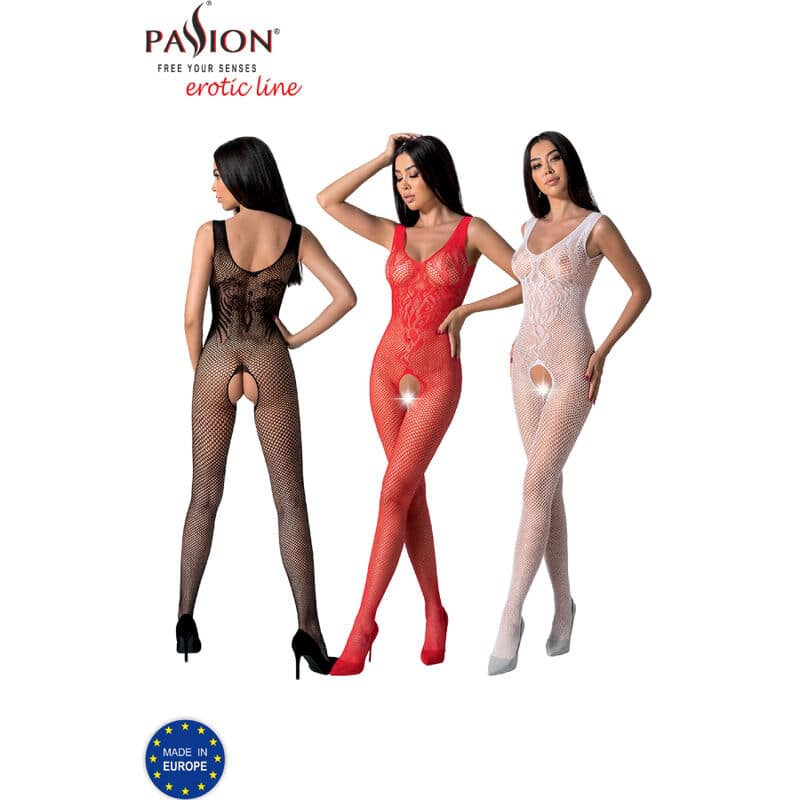 Passion - Bs098 Bodystock Branco Tamanho Único - Image 6
