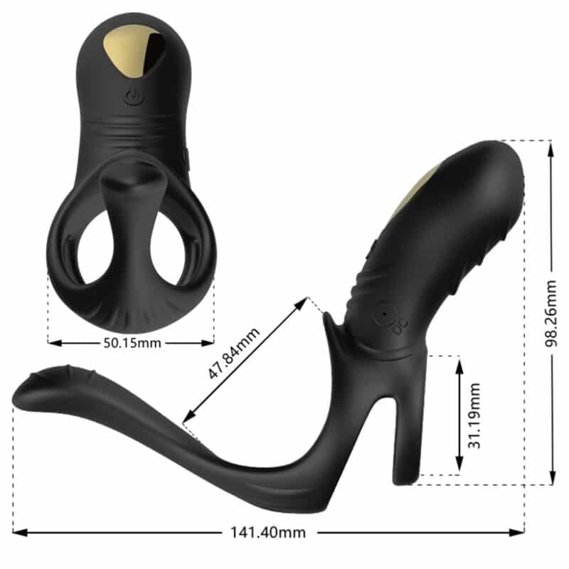 Armony - Joy Jumper Ring Vibrador Para Casais E Plug Anal Preto - Image 2
