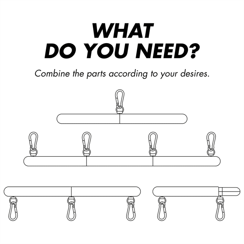 Fetish Submissive Bondage - Barra Separadora Ajustável 4 Peças - Image 3