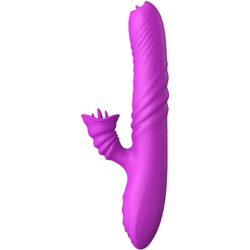 Armony - Angelia Vibrador Multifuno Língua Dupla Efeito De Calor Violeta - Image 3