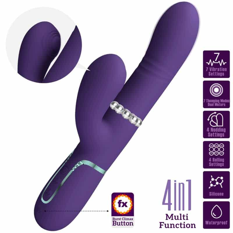 Pretty Love - Vibrador Multifunção G-Spot Roxo - Image 3