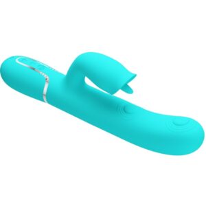 Bonito Amor - Vibrador De Coelho Com Lambida Aqua Verde