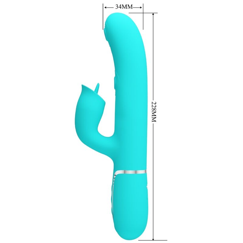 Bonito Amor - Vibrador De Coelho Com Lambida Aqua Verde - Image 2