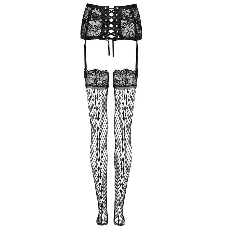 Livco Corsetti Fashion - Cinta Liga + Meias Pretas - Image 5