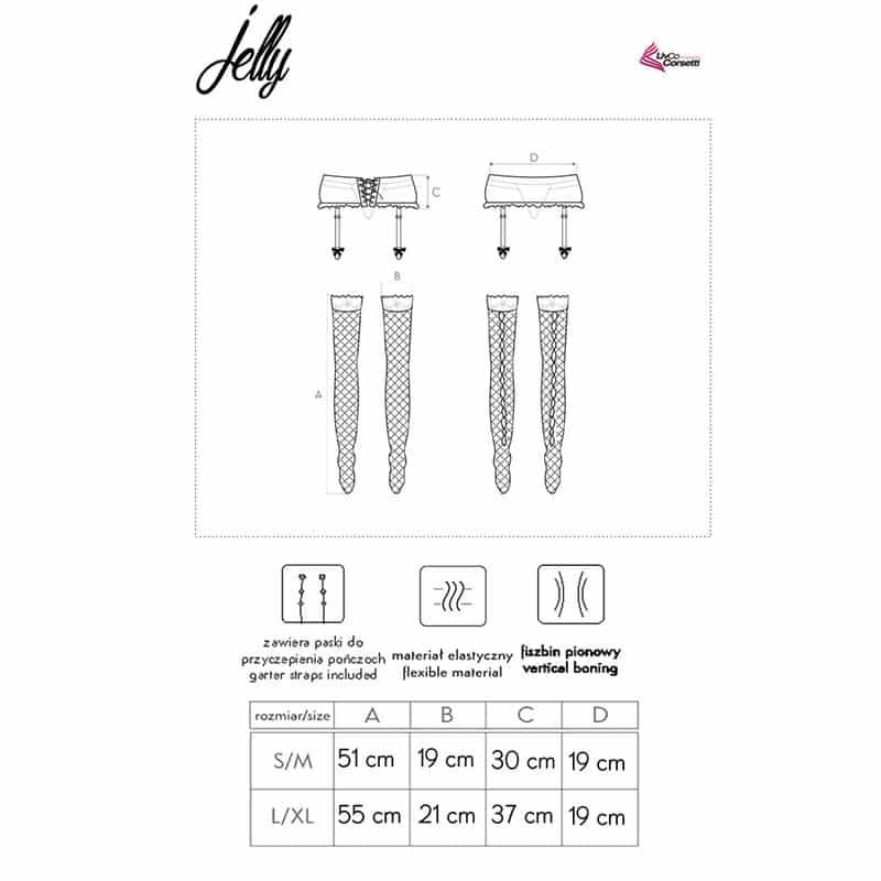 Livco Corsetti Fashion - Cinta Liga + Meias Pretas - Image 6