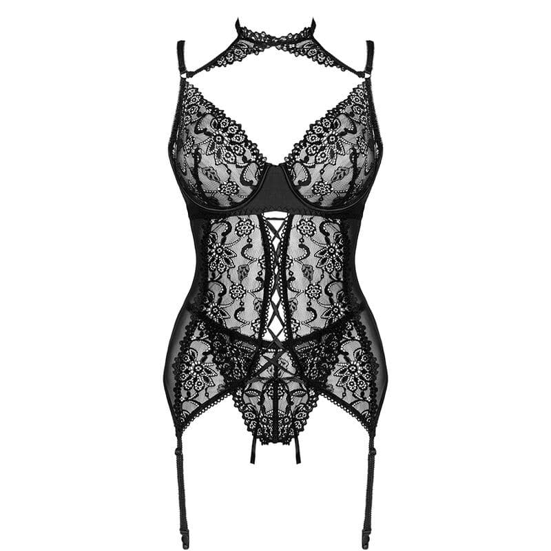 Livco Corsetti Fashion - Coleo Giellandra For The Senses Corset + Calcinha Preta L/Xl - Image 3