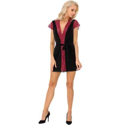 Livco Corsetti Fashion - Kumiko Lc 90428 Vestido + Calcinha Preta L/Xl