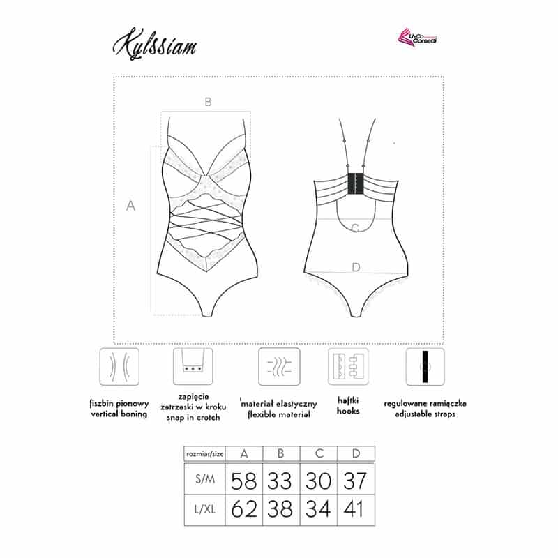 Livco Corsetti Fashion - Kylssiam Lc 90613 Corpo Preto - Image 6