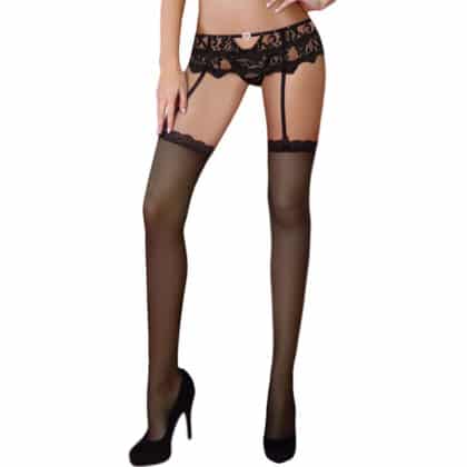 Livco Corsetti Fashion - Mandirin Lc 90529 Cala + Cinta Liga Preta L/Xl