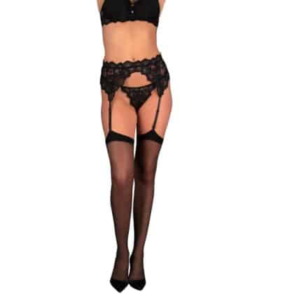 Livco Corsetti Fashion - Soliana Lc 90424-1 Cinto-Liga Preto L/Xl