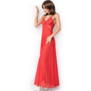 Chilirose - Cr 3883 Babydoll Longo Vermelho S/M