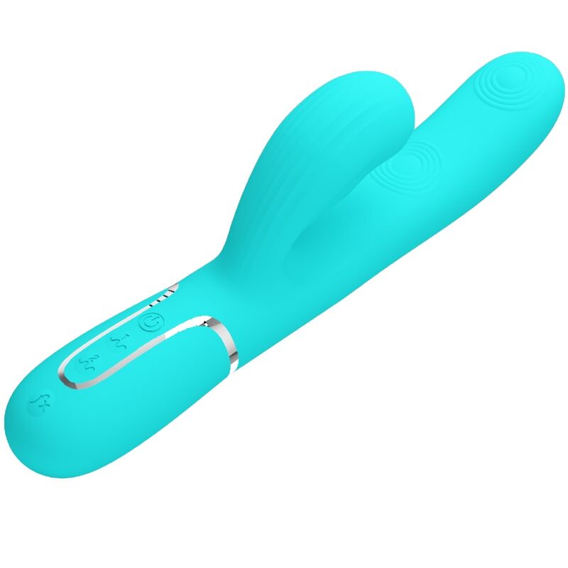 Pretty Love - Perlita Multifuno 3 Em 1 Vibrador G-Spot Aqua Verde - Image 3