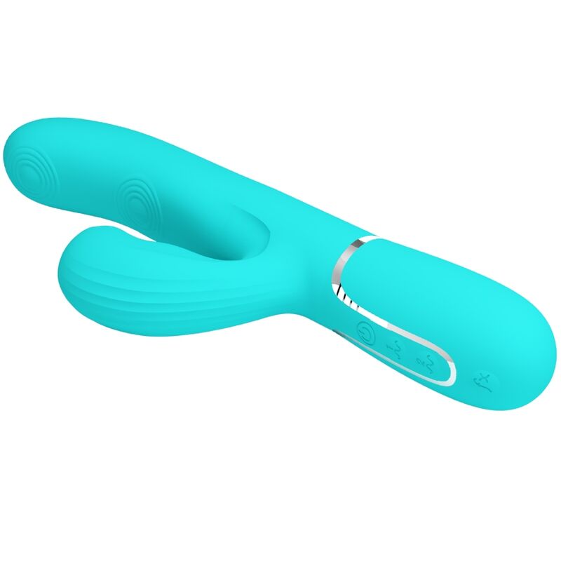 Pretty Love - Perlita Multifuno 3 Em 1 Vibrador G-Spot Aqua Verde - Image 5
