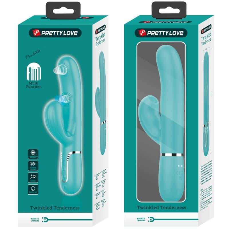 Pretty Love - Perlita Multifuno 3 Em 1 Vibrador G-Spot Aqua Verde - Image 11