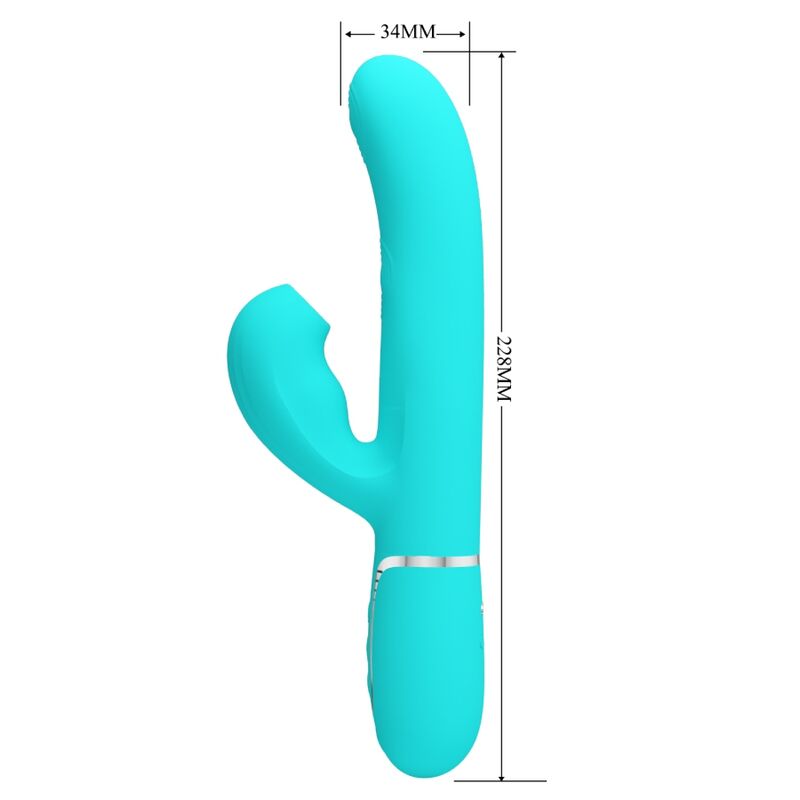 Pretty Love - Perlita Multifuno 3 Em 1 Vibrador G-Spot Aqua Verde - Image 7