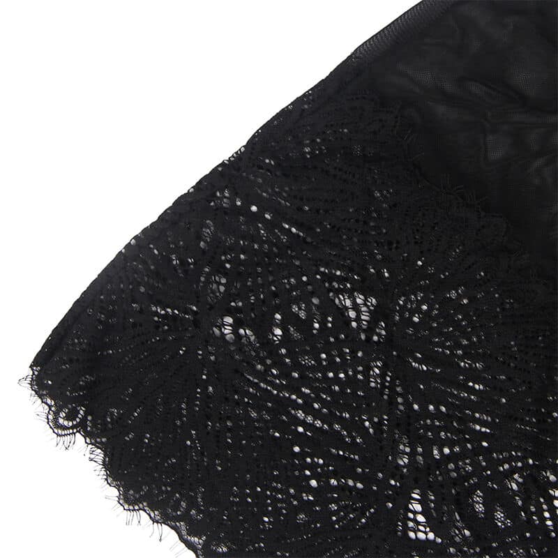 Subblime - Babydoll Com Alas De Renda Ajustveis Preto S/M - Image 11