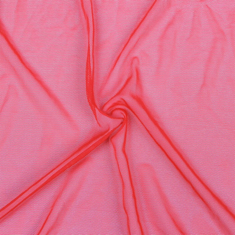 Subblime - Robe Em Tecido Transparente Com Detalhe De Renda Vermelho L/Xl - Image 11