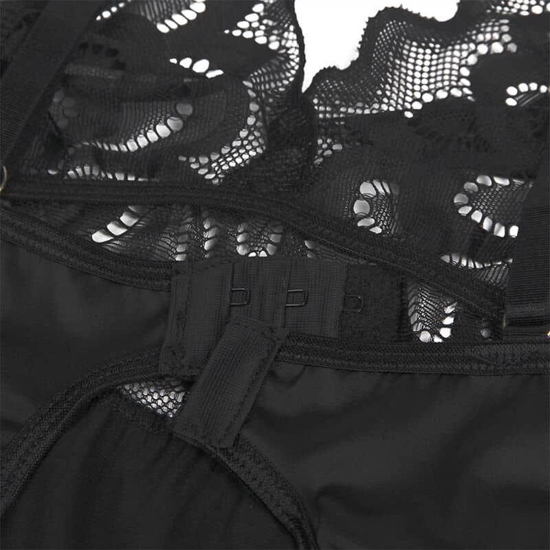 Subblime - Babydoll Com Peito Estampado Floral Preto S/M - Image 11