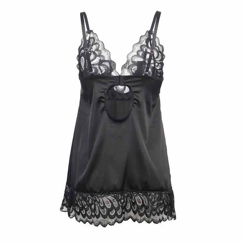 Subblime - Babydoll Com Peito Estampado Floral Preto S/M - Image 6