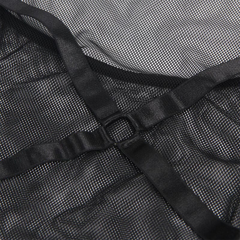 Subllime - Vestido Halter Neck Transparente Preto L/Xl - Image 6