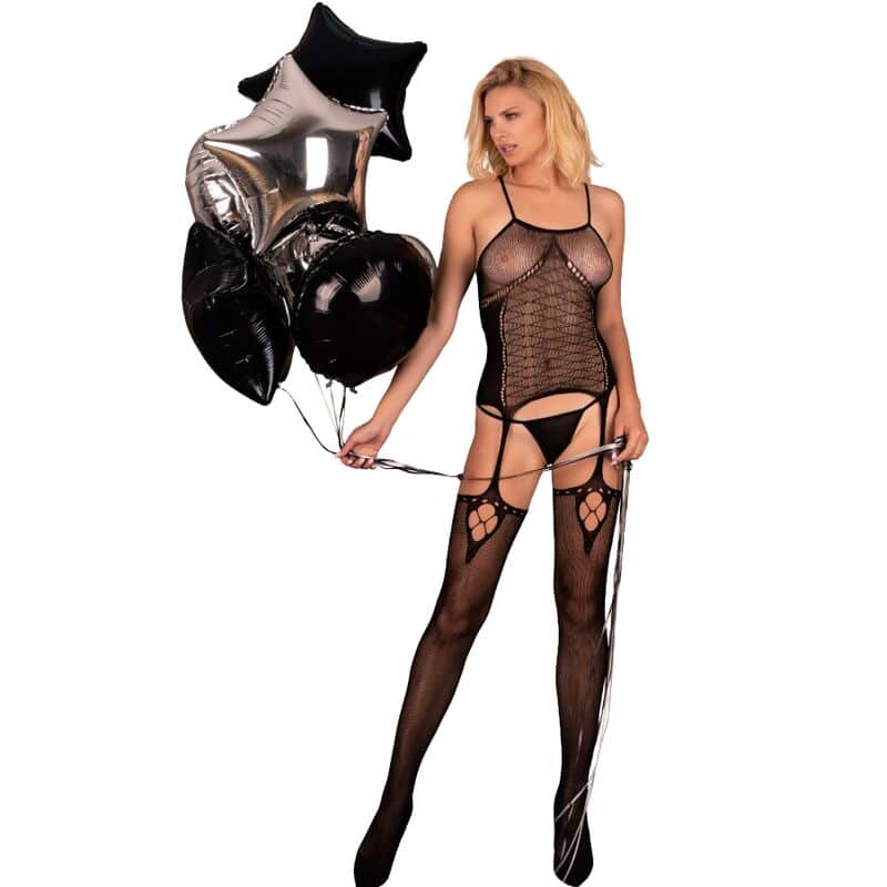 Livco Corsetti Fashion - Amrin Bodystocking Preto Tamanho Único - Image 6