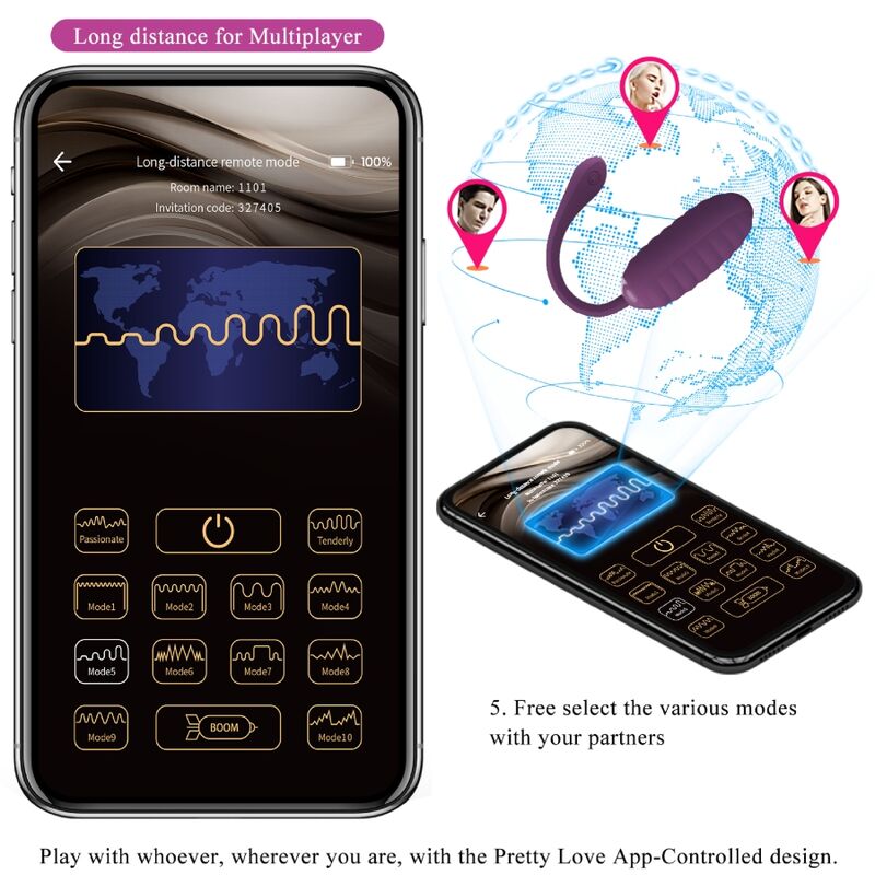 Pretty Love - Ovo Vibratório Recarregável Roxo Casper - Image 12