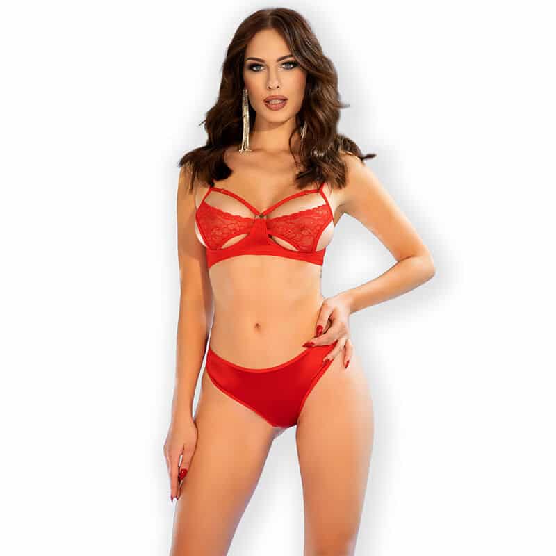 Chilirose - Cr 4676 Conjunto Duas Peças Vermelho S