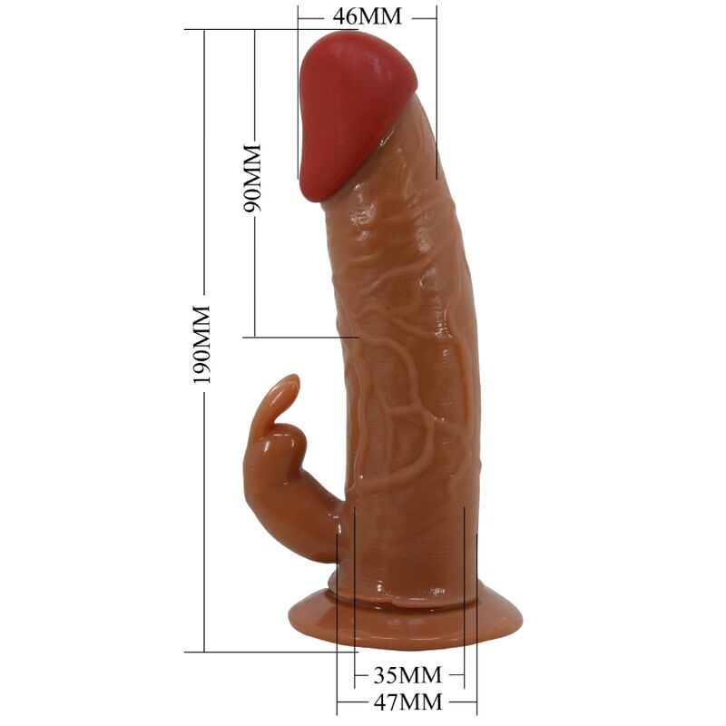 Pretty Love - Marion Harness Cuecas Universais Com Dildo Vibratório 19 Cm Marrom - Image 6