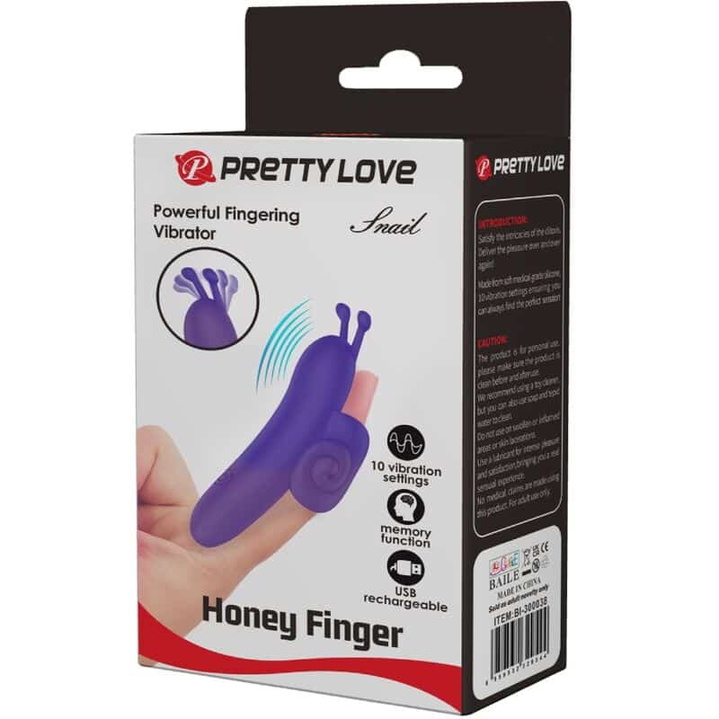 Pretty Love - Snail Estimulador De Dedo Roxo Poderoso - Image 8