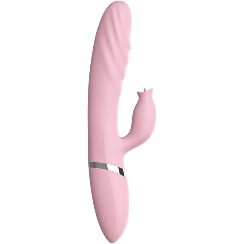 Armony - Vibrador E Thrusting Com Língua De Efeito De Calor Rosa - Image 4