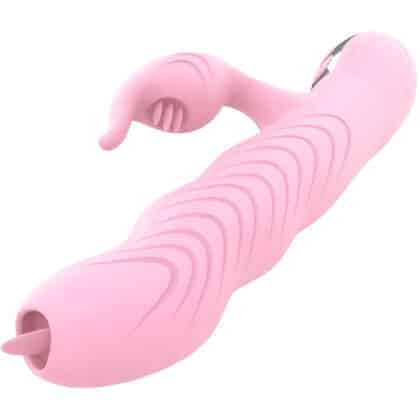 Armony - Marcia Vibrador & Thrusting Dupla Língua Efeito Calor Rosa