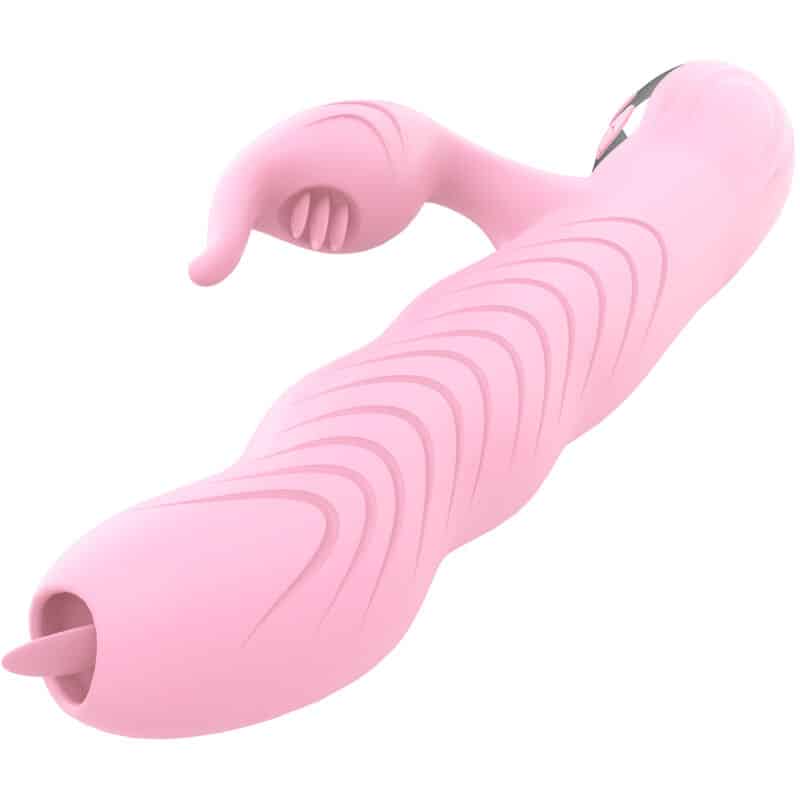 Armony - Marcia Vibrador & Thrusting Dupla Língua Efeito Calor Rosa