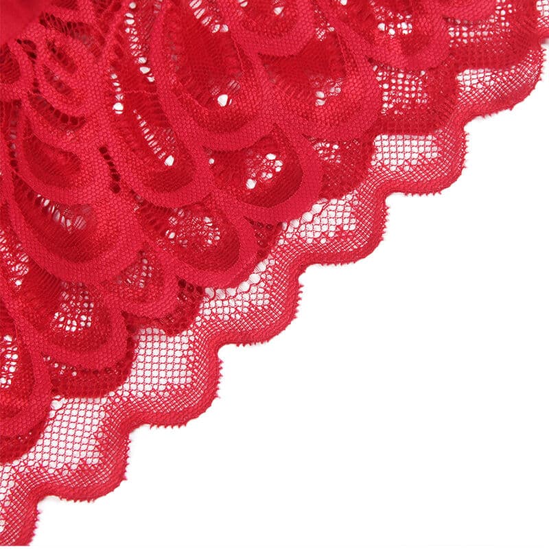 Subblime - Babydoll De Cetim Com Renda Vermelha S/M - Image 12