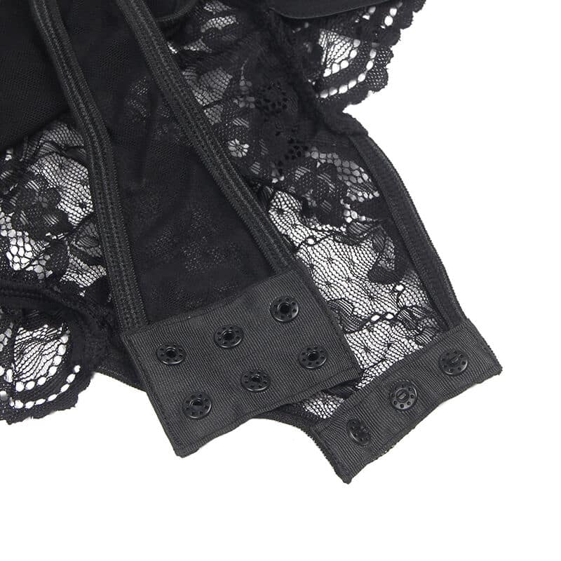 Subblime - Teddy Com Liga Com Detalhe Renda E Tiras Preto L/Xl - Image 5