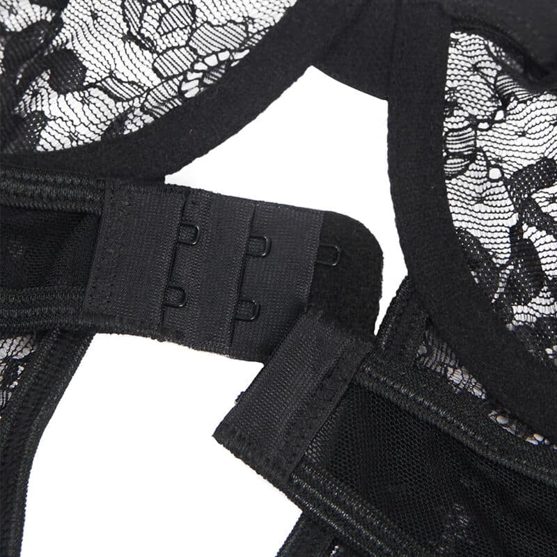 Subblime - Teddy Com Liga Com Detalhe Renda E Tiras Preto L/Xl - Image 12