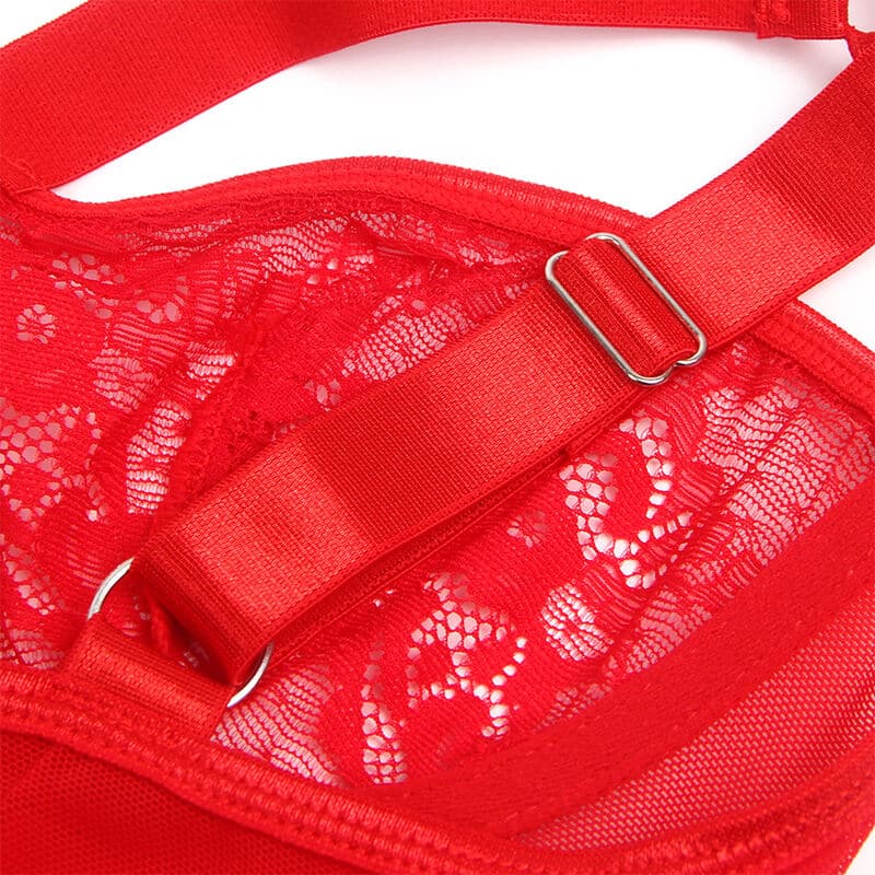 Subblime - Teddy Com Liga Com Detalhe Renda E Tiras Vermelha S/M - Image 6