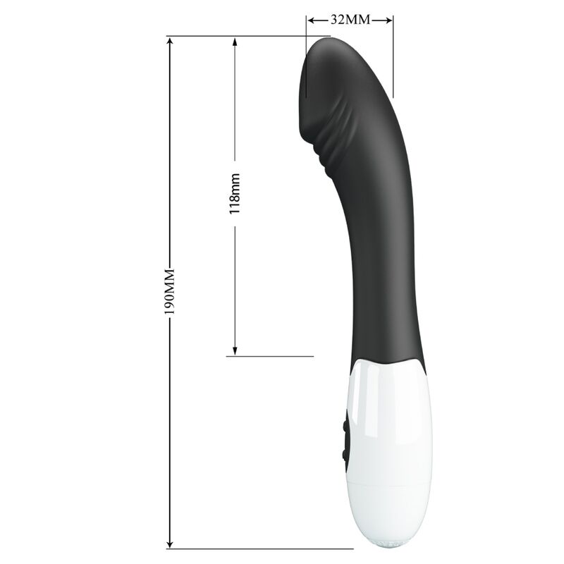 Pretty Love - Elemental Vibrador G-Spot 30 Modos Preto - Image 7