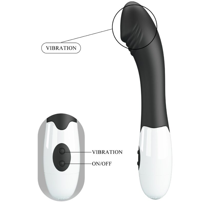 Pretty Love - Elemental Vibrador G-Spot 30 Modos Preto - Image 8